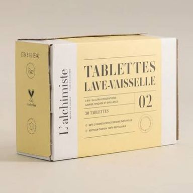 L'alchimiste Tablettes lave-vaisselle, 30 tablettes