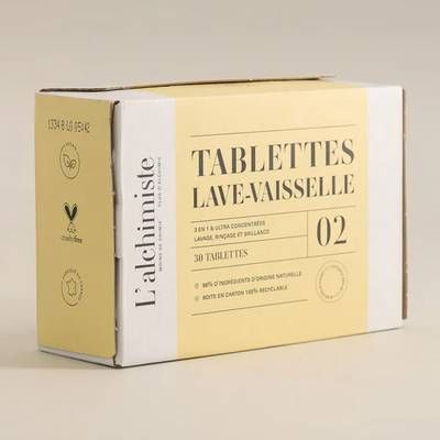 L'alchimiste Tablettes lave-vaisselle, 30 tablettes
