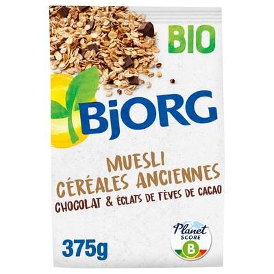 Bjorg Muesli aux Céréales Anciennes Chocolat Bio, 375g