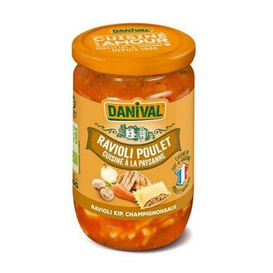 Danival Ravioli poulet sauce à la Paysanne bio, 670g