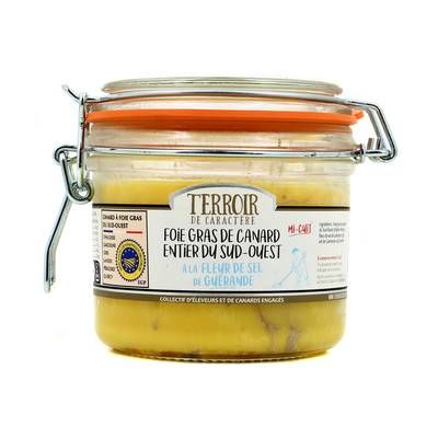 Terroir de Caractère Foie Gras de Canard Entier du Sud-Ouest à la Fleur de Sel de Guérande, 6/10 parts - 280g