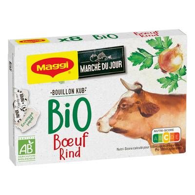 Maggi Bouillon Kub Boeuf Bio, 8x10g