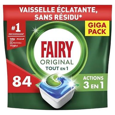 FAIRY Capsules Lave-Vaisselle All In One Regular, 84 capsules