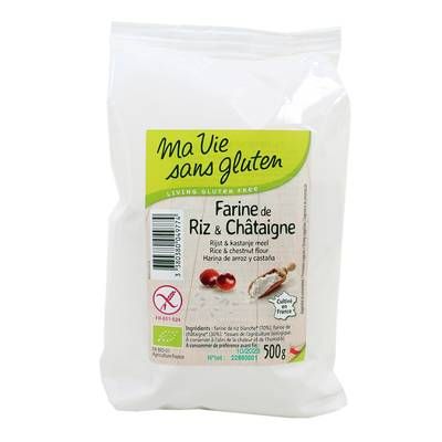 Ma Vie Sans Gluten Farine de riz et châtaigne, sans gluten, Bio, 500g
