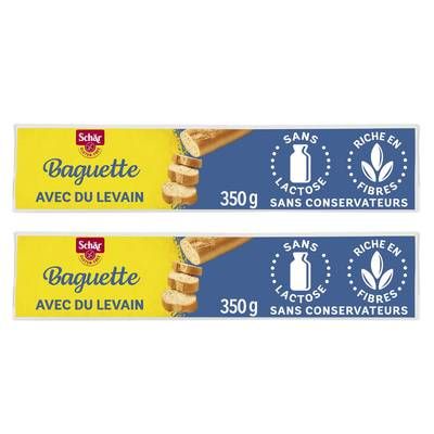 Schär Baguettes précuites sans gluten, Lot de 2 - 2x175g