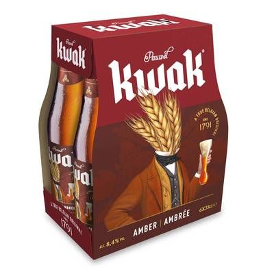 Kwak Bière ambrée 8,4°, 6x33cl