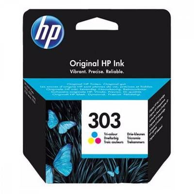 Hewlett packard Cartouche d'encre multipak 3 couleurs 303, 1 cartouche