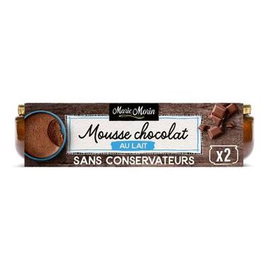 Marie Morin Mousse au Chocolat au lait, 2x100g