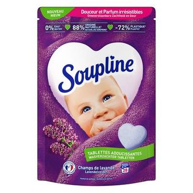 Soupline Adoucissant pastille lavande, 28 tablettes