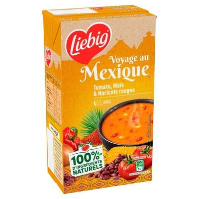 Liebig Soupe Tomate, maïs et haricots rouges - Voyage au Mexique, 1 L