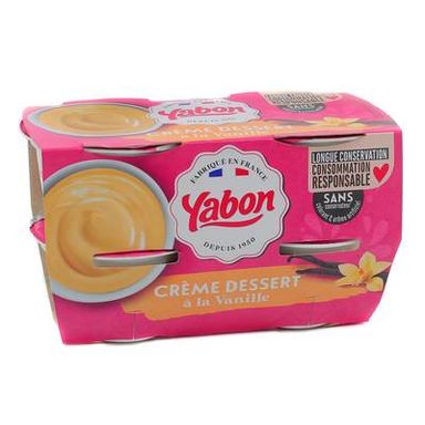 Yabon Crème dessert à la vanille, 4x120g