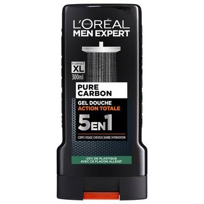 L'Oréal Men Expert Gel douche Action Total 5 en 1, 300ml