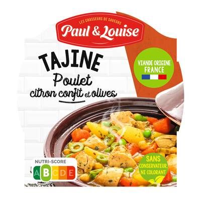 Paul & Louise Tajine Poulet citron confit et olives, 300g