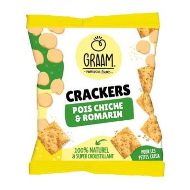 Graam Crackers Pois Chiche et Romarin, 30g