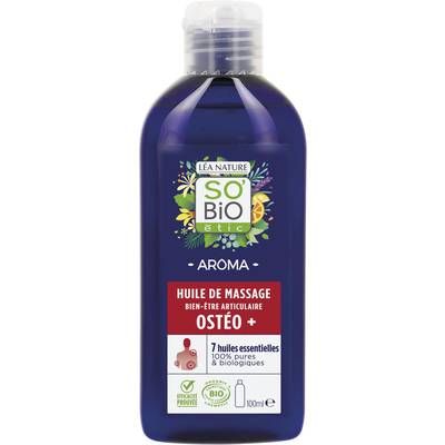 SO'BIO ETIC Huile de massage Ostéo+, 100ml