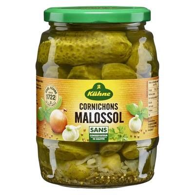 Kühne Cornichons Malossol à la Russe, 535g