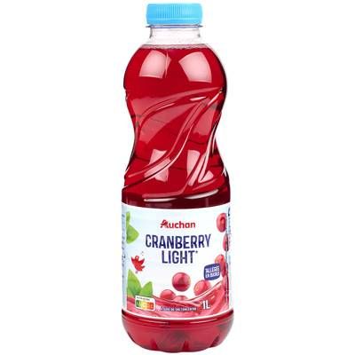 Auchan Boisson au jus de cranberry light, 1L