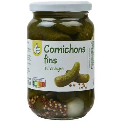 Pouce Cornichons fins au vinaigre, 190g