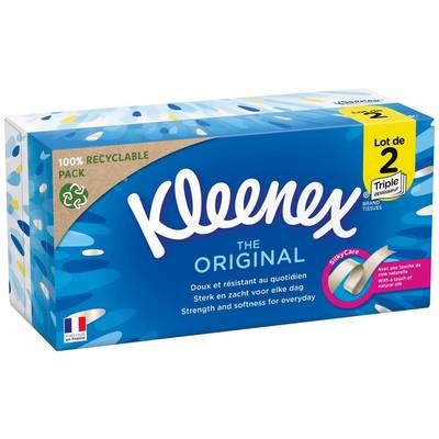 Kleenex Mouchoirs Boîte - The Original, Lot 2x72 mouchoirs