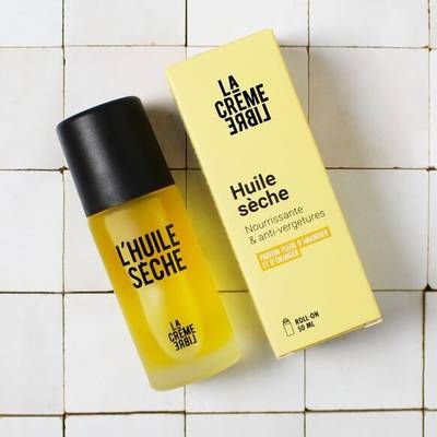 La Crème Libre  L'huile sèche Bio 3 en 1- Roll-on rechargeable, 50ml
