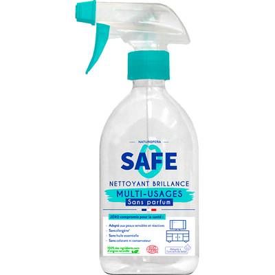 SAFE Spray Nettoyant Brillance Multi-usages (Sans Parfum), 500ml