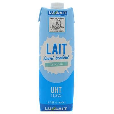 LUXLAIT Lait demi-écrémé UHT, 1l