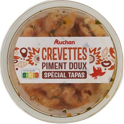 Auchan Crevettes Piment Doux, 100g