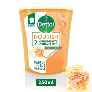 Dettol Savon Mains Extra Care Antibactérien Miel & Vanille, 250ml