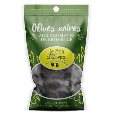 Le Brin d'Olivier Olives Noires aux Aromates de Provence, 150g