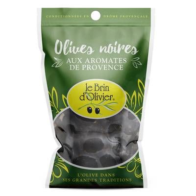 Le Brin d'Olivier Olives Noires aux Aromates de Provence, 150g