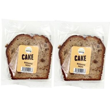 Good Eating Loaf Cake Banane et Noix, Lot de 2x85g