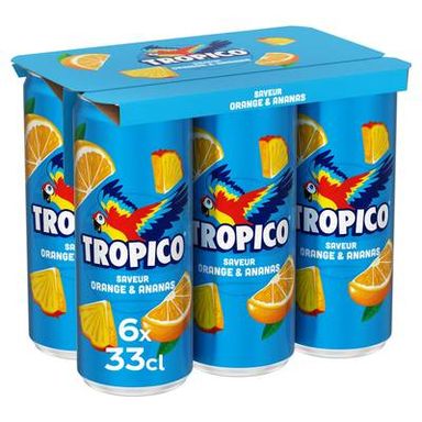 Tropico Boisson aux fruits orange ananas - L'Original, 6x33cl