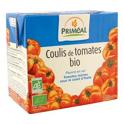 Priméal Coulis de Tomates, Bio, 500g