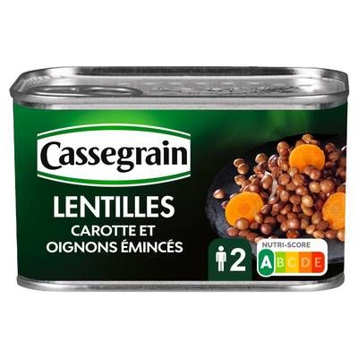 Cassegrain Lentilles préparées tendres et fondantes, 265g