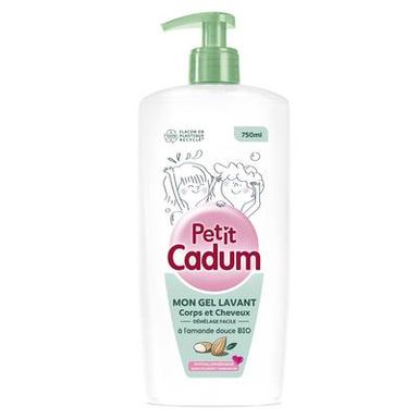 Cadum Gel Douche Enfant Corps et cheveux Hydratant bio, 750ml