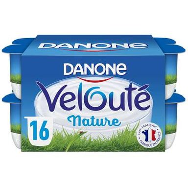 Velouté Yaourt nature brassé, 16x125g