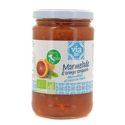 ViaBio Marmelade bio d'orange sanguine d'Italie, 370g
