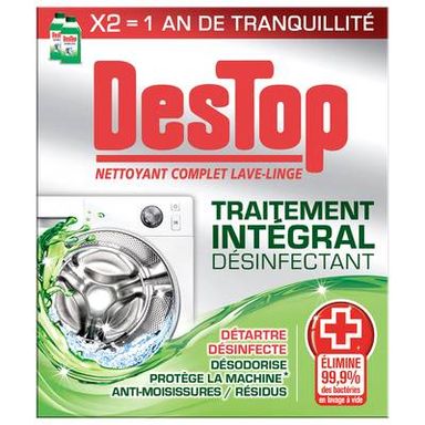 Destop Nettoyant complet lave-linge, 2 doses