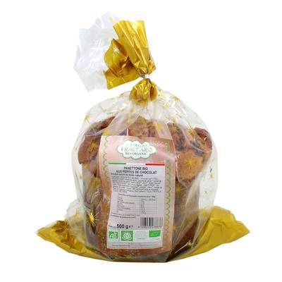 Pasticceria Fraccaro Panettone bio aux pépites de chocolat, 500g