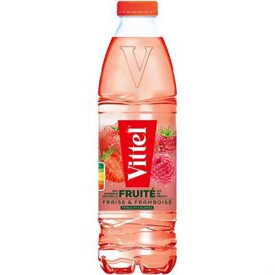 Vittel Eau Plate Aromatisée Fraise Framboise, 1L