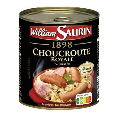William Saurin Choucroute royale au Riesling, 880g