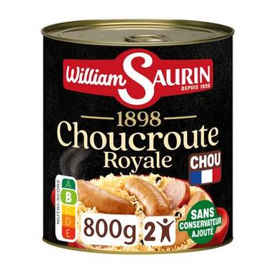 William Saurin Choucroute royale au Riesling, 880g