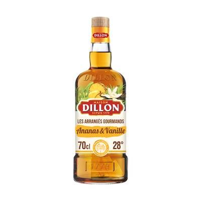 Dillon Rhum arrangé gourmand ananas & vanille 28°, 70cl