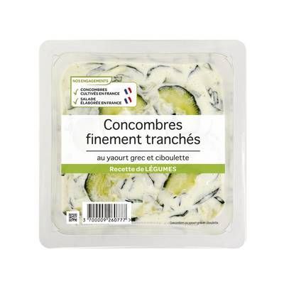 Mix Buffet Salade de Concombre au Yaourt Grec et Ciboulette, 300g