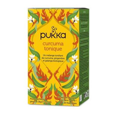 Pukka Infusion Curcuma tonic bio 36G, 20 Sachets