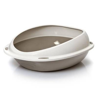 Aime Bac à litière ovale avec rebord petit modèle, Dimensions  45 x 36 x 15,5 cm
