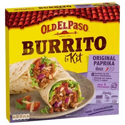 Old el Paso Kit pour burritos original doux, 510g