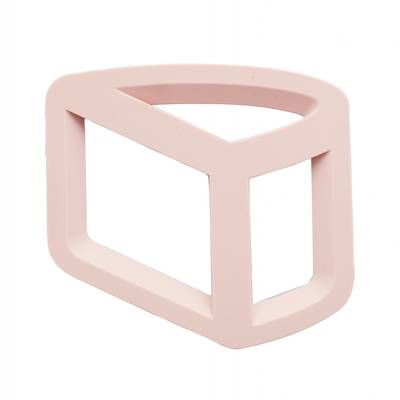 Point virgule Sous-plat 3D en silicone demi-cylindre vieux rose, 1 plat