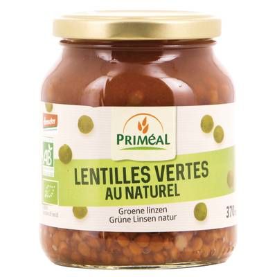 Priméal Lentilles vertes au naturel bio, 270g