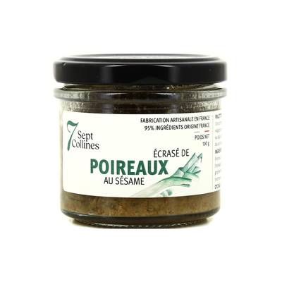 Sept Collines Ecrasé de poireaux au sésame - Conserverie Artisanale, 100g